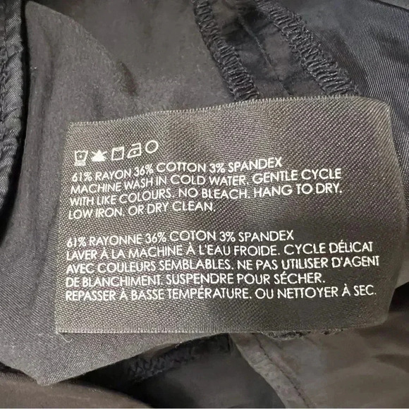 Club Monaco Black Ankle Pant Size 0 - Picture 8 of 8